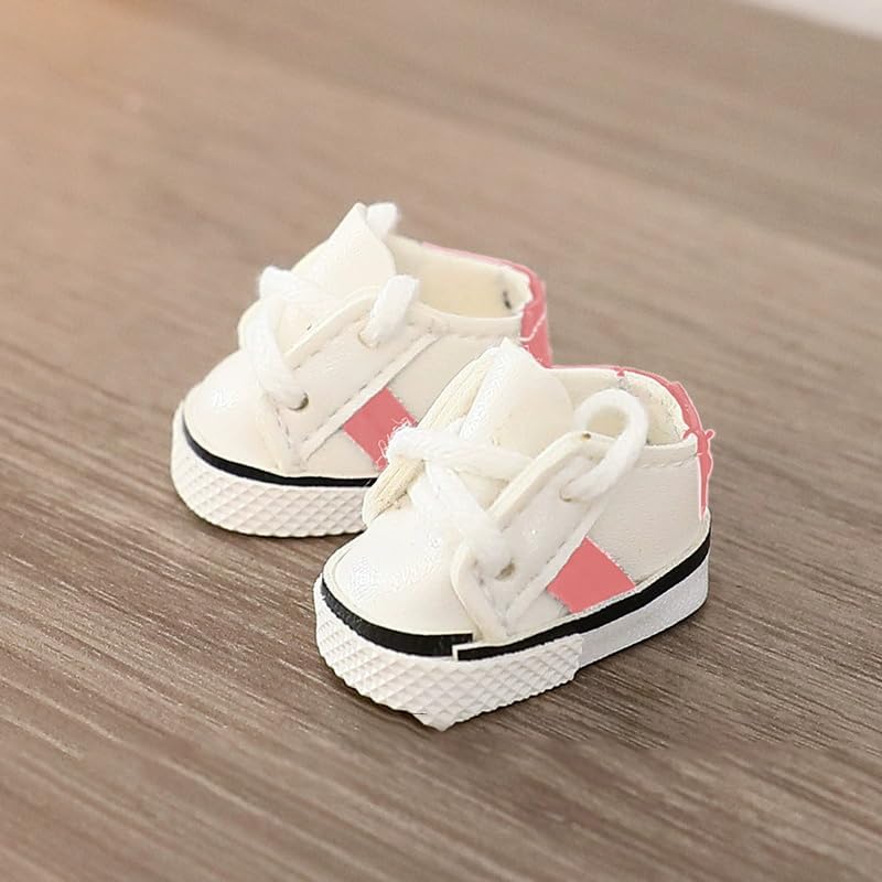 Jojedomo Compatible with Labubu Doll Shoes for 17cm Doll,Shoes Used for Labubu Accessories (YD-Pink) - Image 5